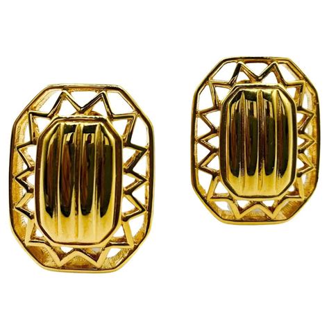 vintage burberry earrings